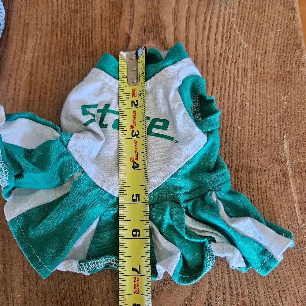 Michigan State Univ Cheerleader XS Dog Shirt MSU Pet‎ Apparel Costume Spirit